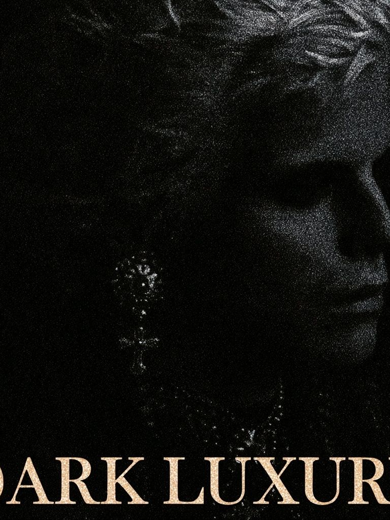Dark Luxury Typography Poster.
