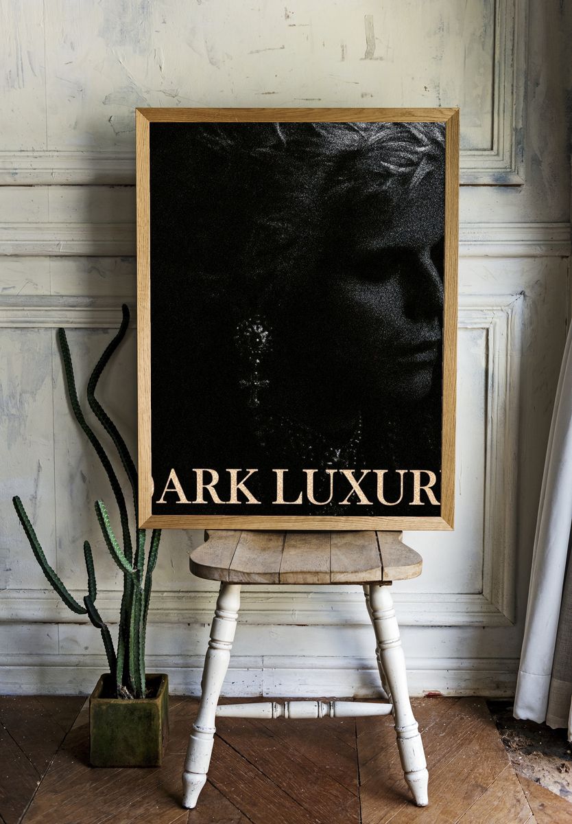Dark Luxury Typography Poster. — room view 1
