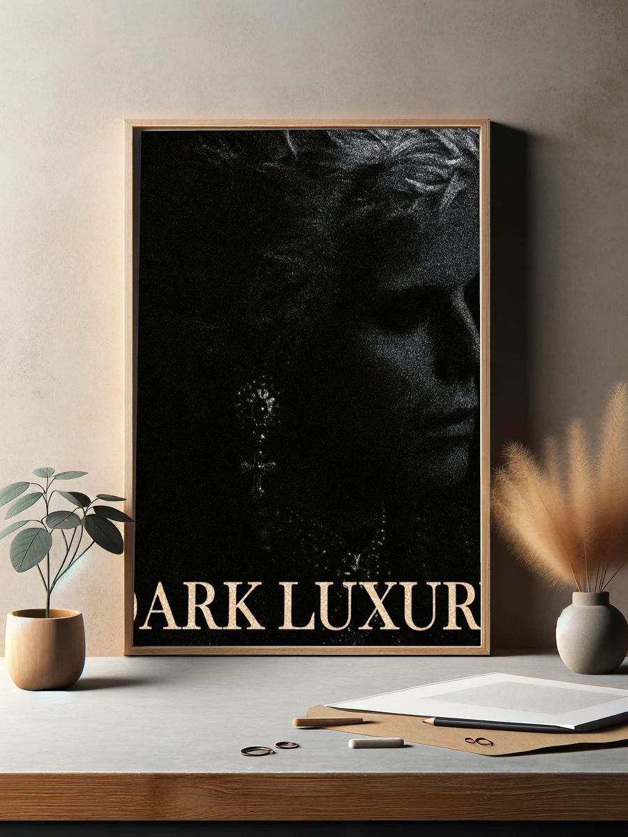 Dark Luxury Typography Poster. — room view 2
