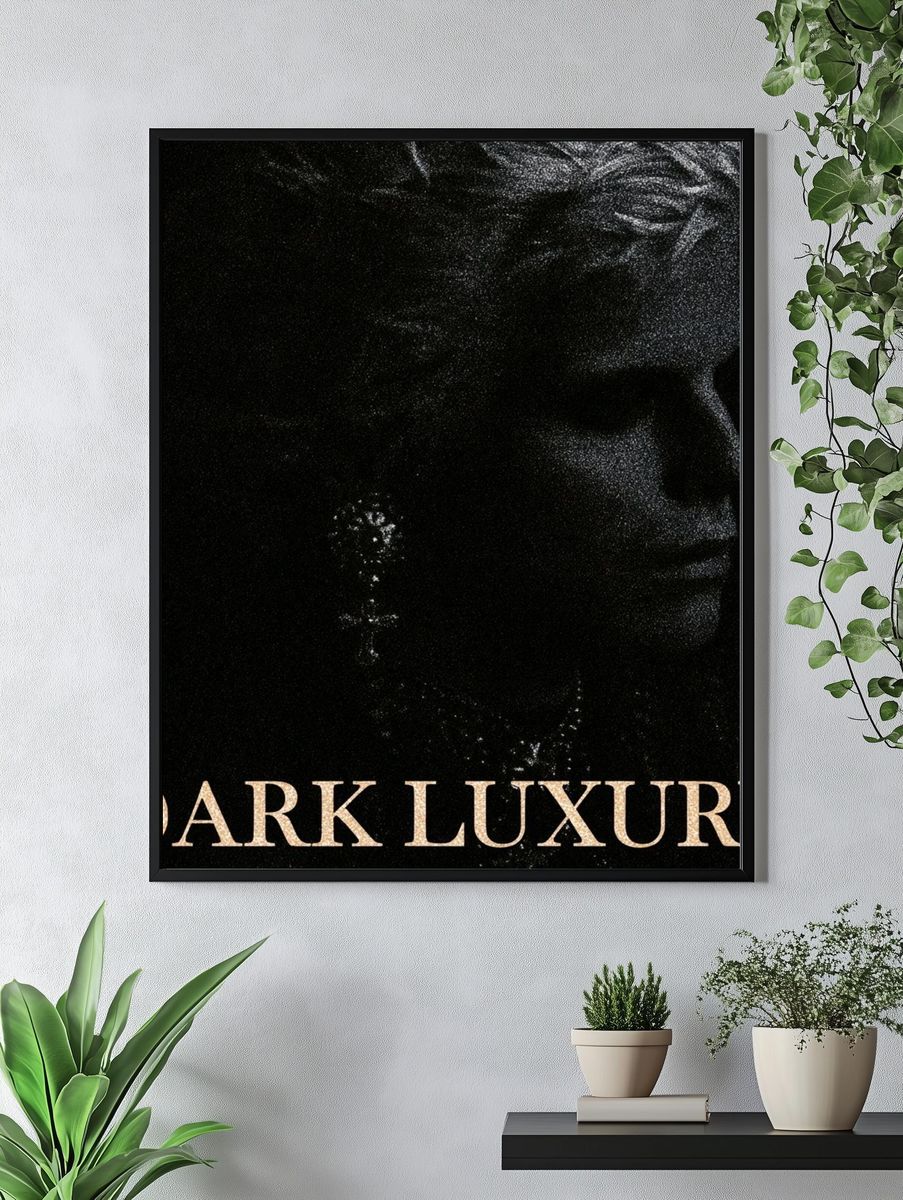 Dark Luxury Typography Poster. — room view 4