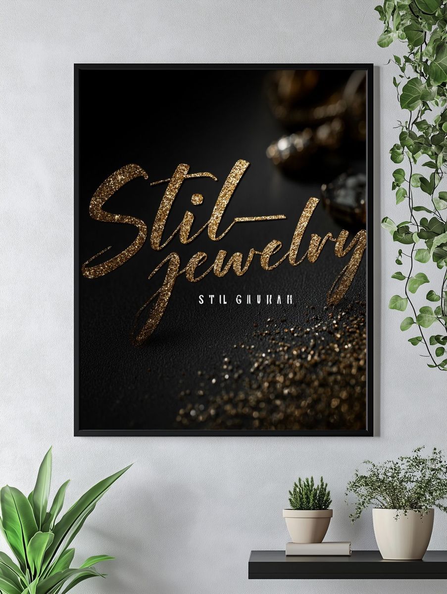 Stil Jewelry Typography Poster. — room view 4