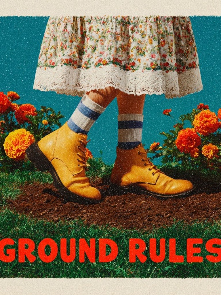 Ground Rules — Retro Typography Print, Vintage Wall Quote.