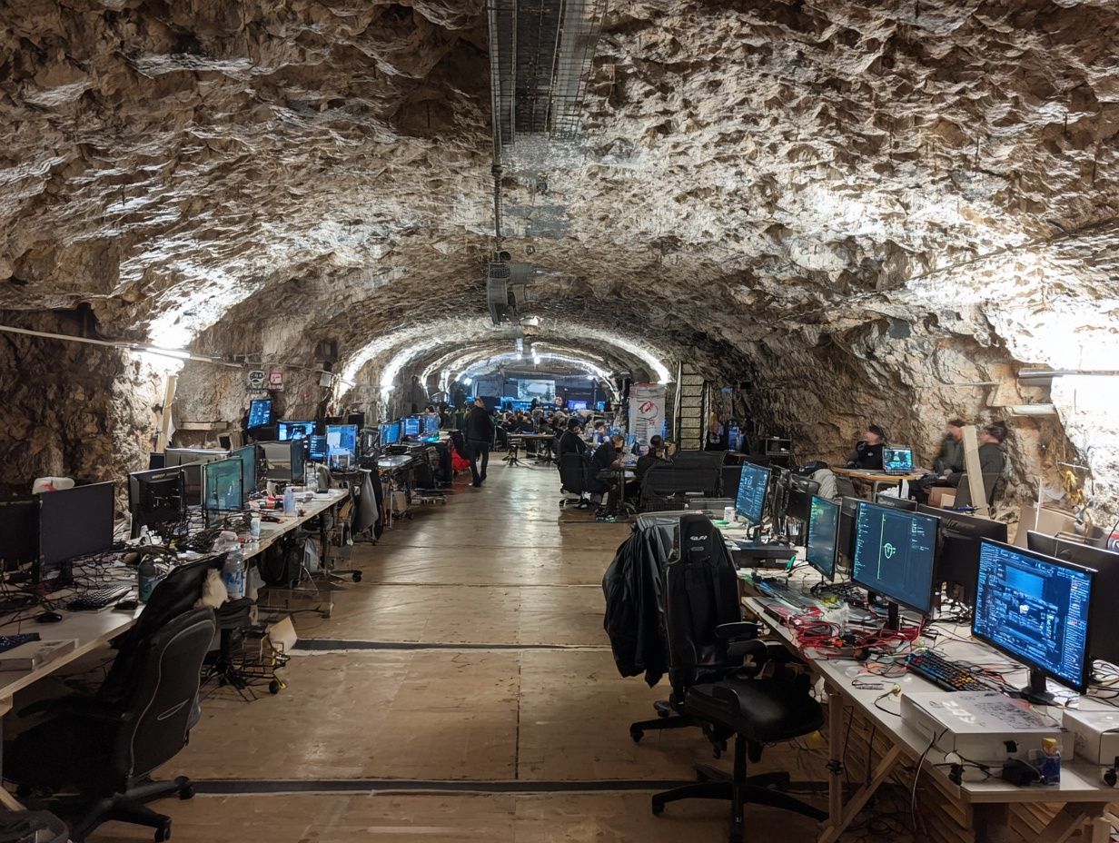 Underground Hacker Cave Photography Poster. poster — photography art