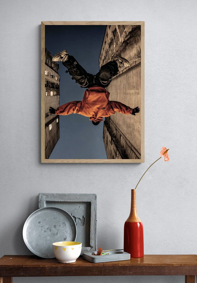 Urban Acrobat — Photography Poster. — room view 3