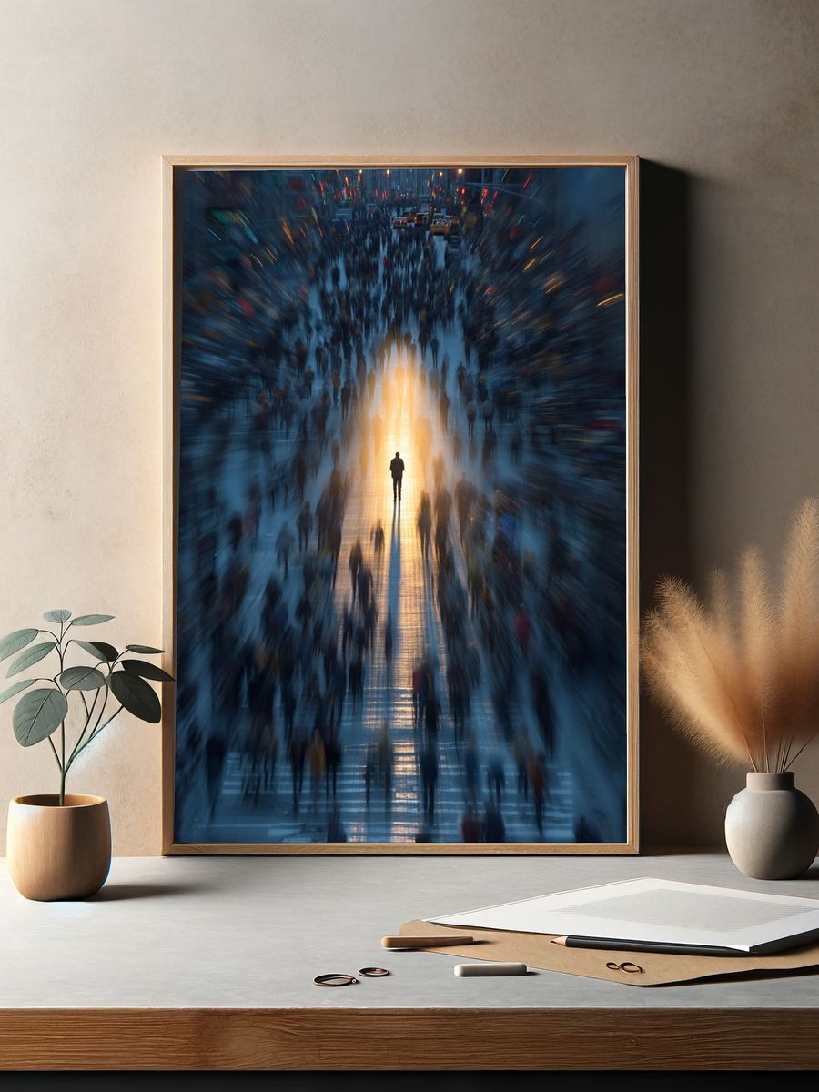 Urban Crowd — Photography Poster. — room view 2