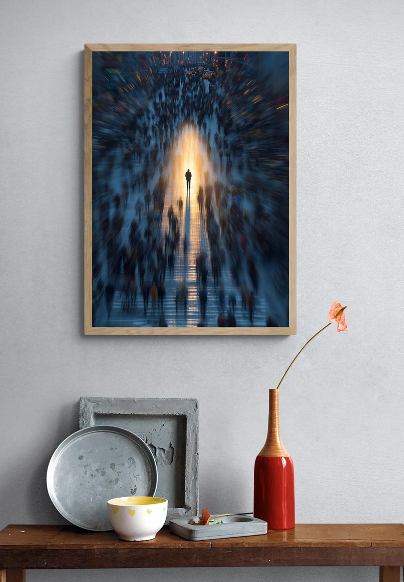 Urban Crowd — Photography Poster. — room view 3