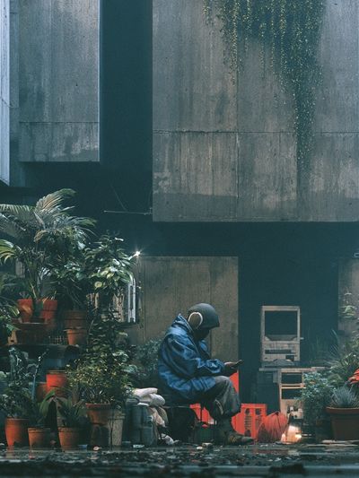 Urban Rain Garden Photography Poster. poster