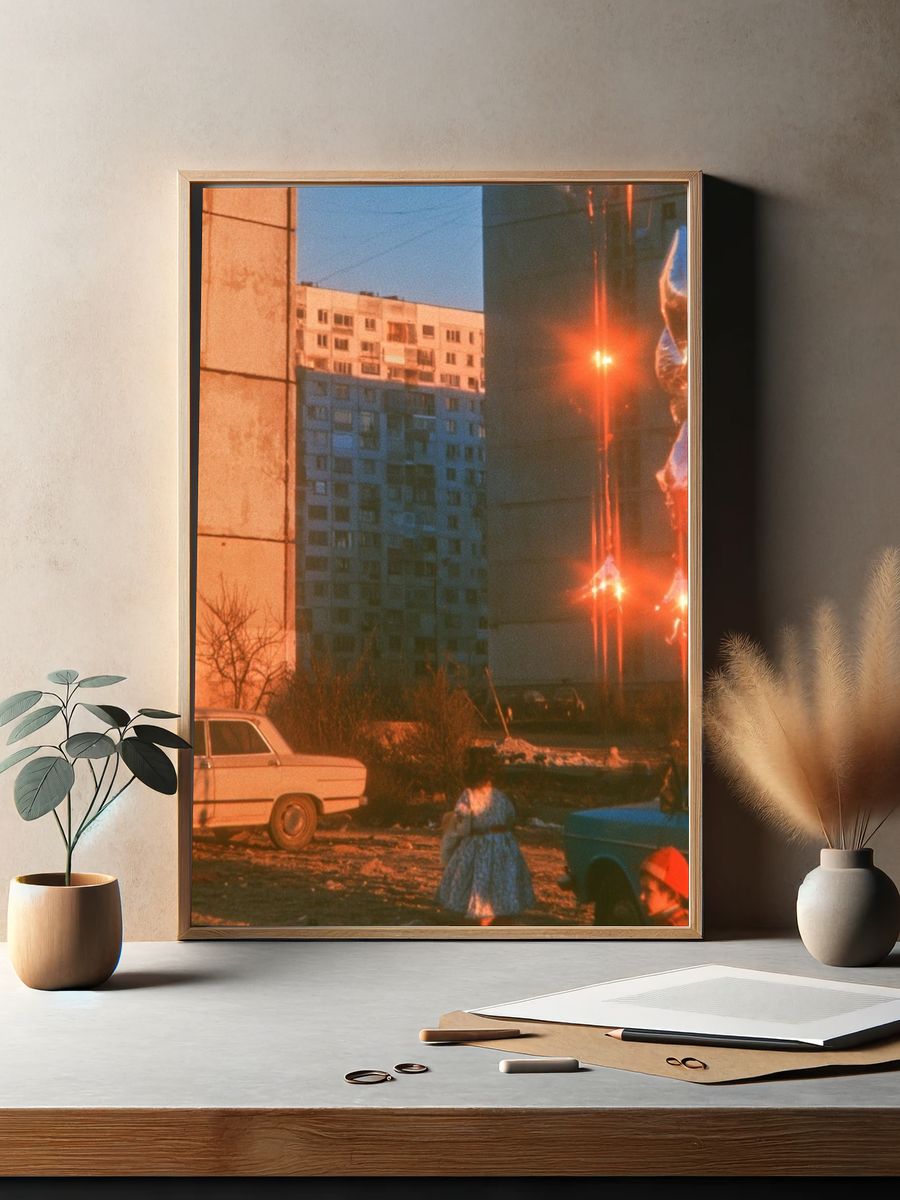 Urban Twilight Street Photography Poster. — room view 2