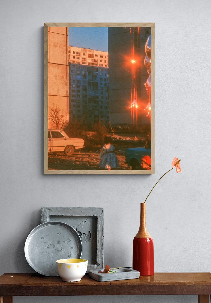 Urban Twilight Street Photography Poster. — room view 3