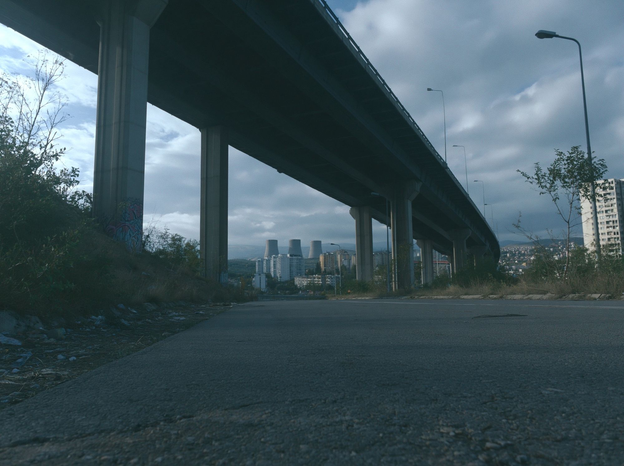 Urban Overpass Cityscape Poster. poster — photography art