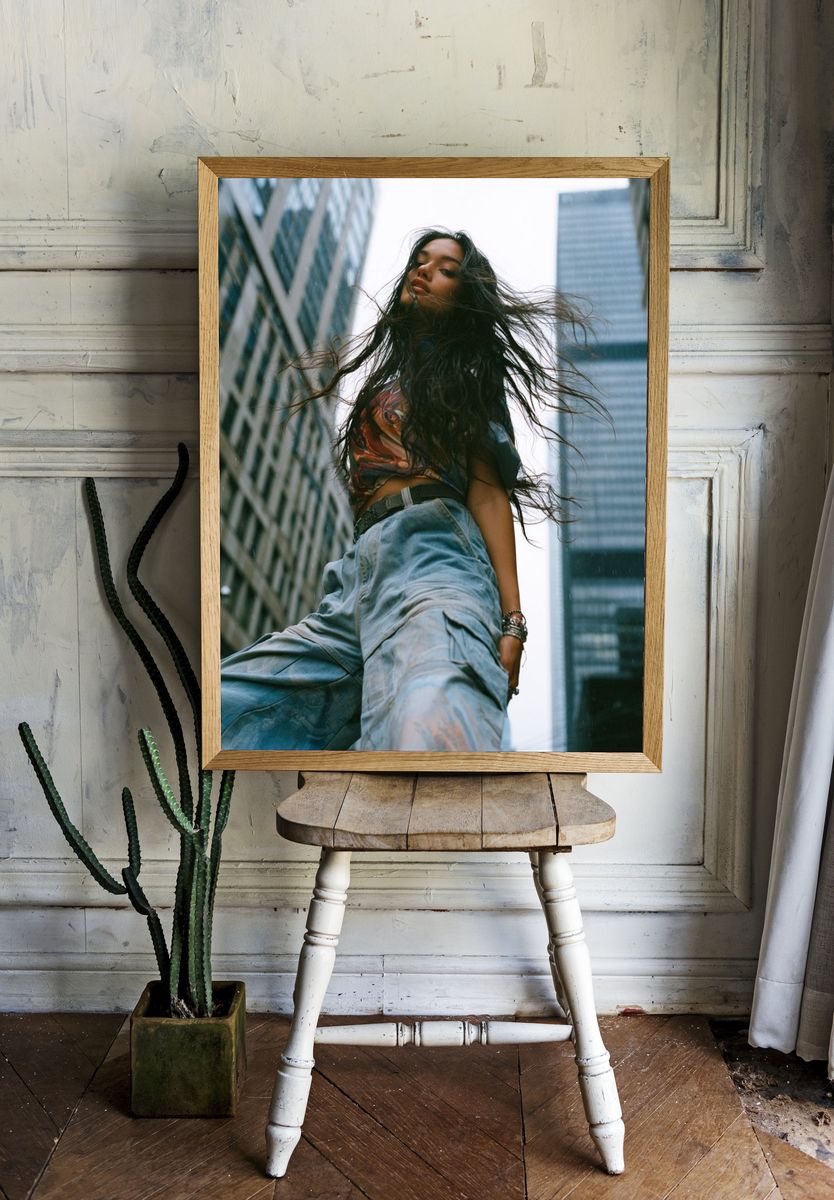Urban Fashion Portrait Poster. — room view 1