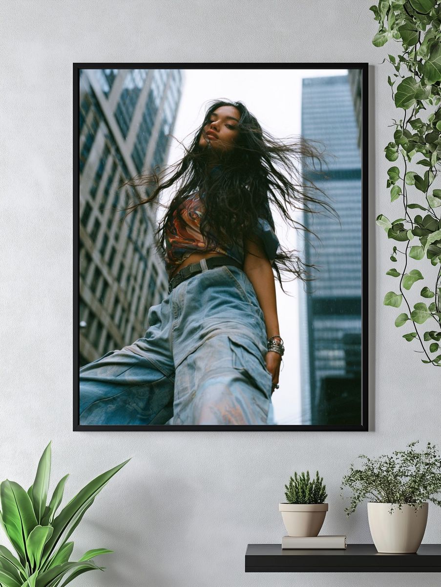 Urban Fashion Portrait Poster. — room view 4