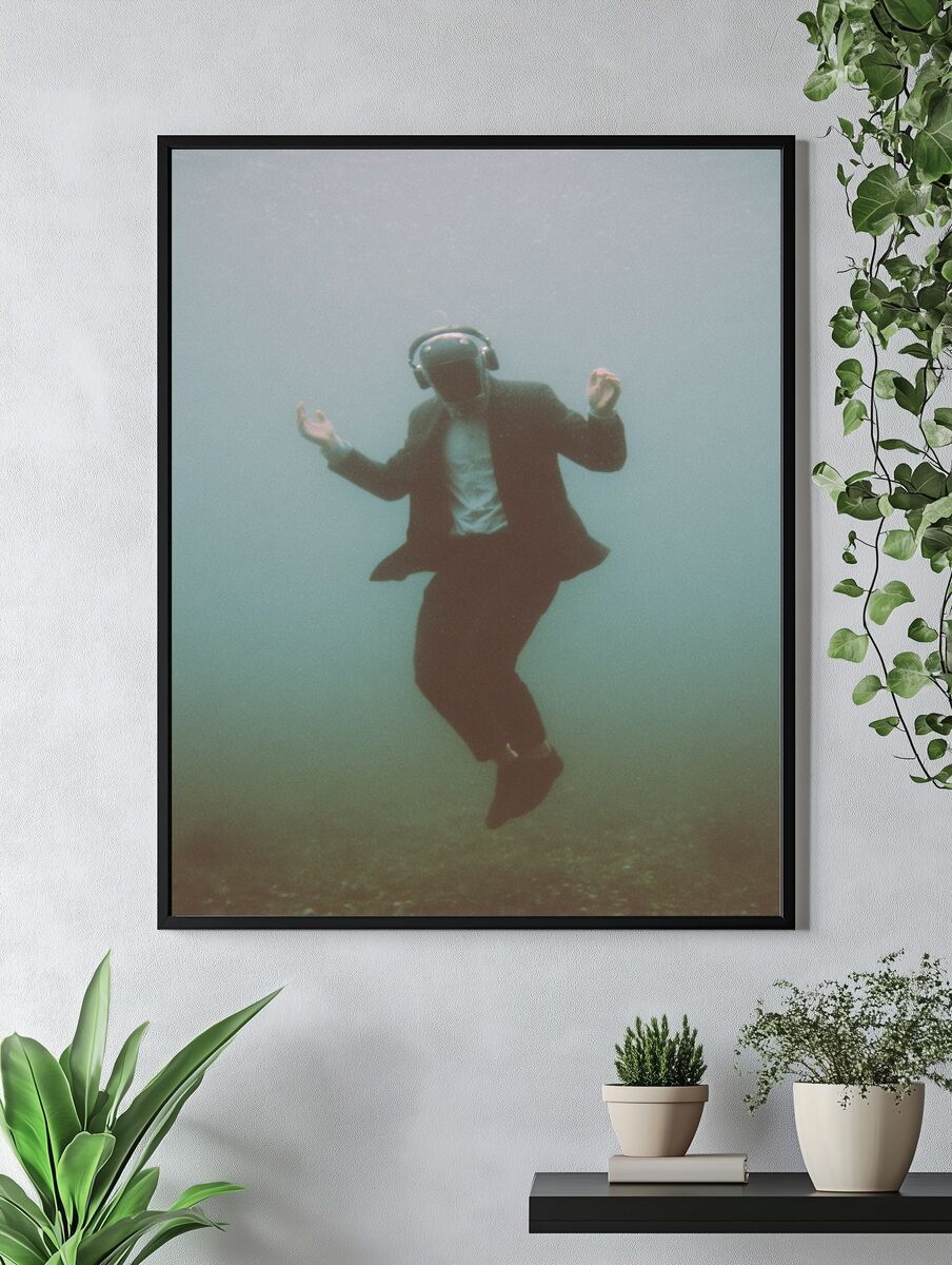 Underwater Musician — Photography Print. — room view 4