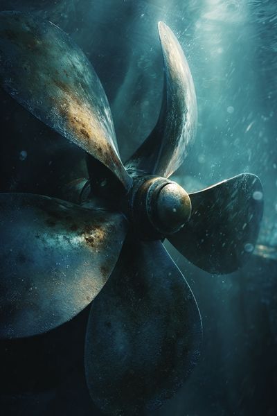 Underwater Propeller — Photography Print. poster print
