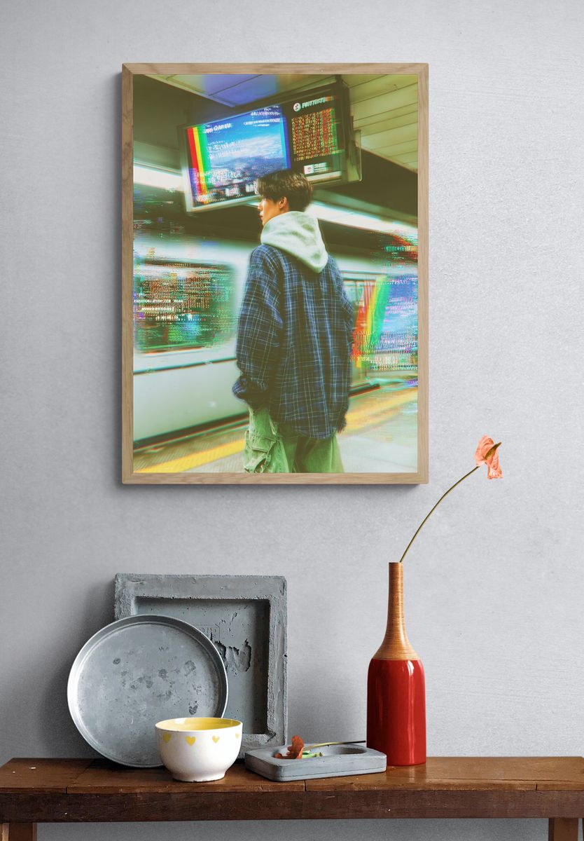 Urban Subway Scene — Photography Print. — room view 3