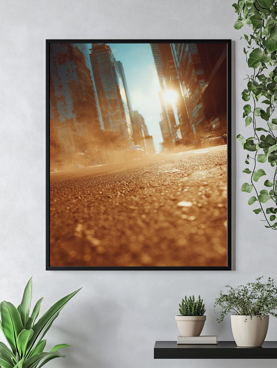 Urban Sunset — Photography Print. — room view 4