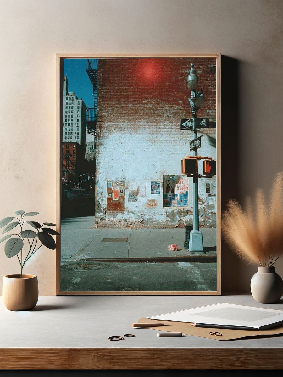 Urban Wall Photography Poster. — room view 2