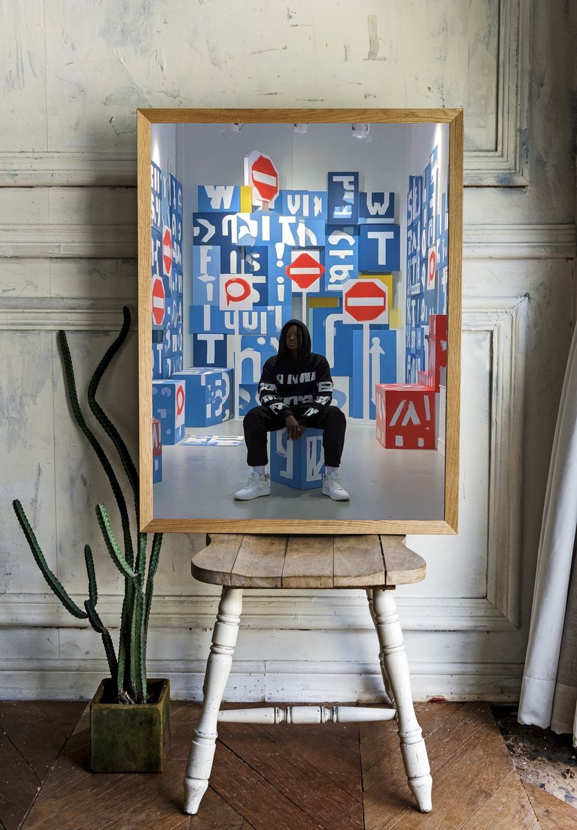 Urban Typography Art Print room preview