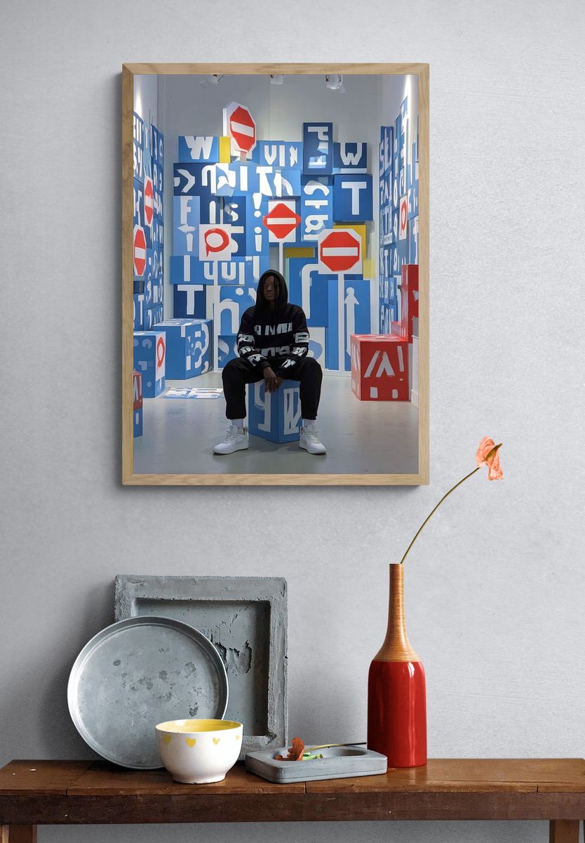 Urban Typography Art Print. — room view 3