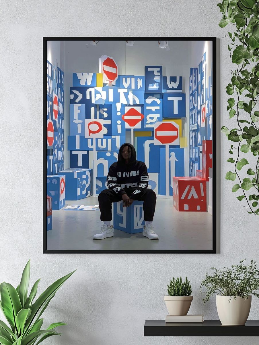 Urban Typography Art Print. — room view 4