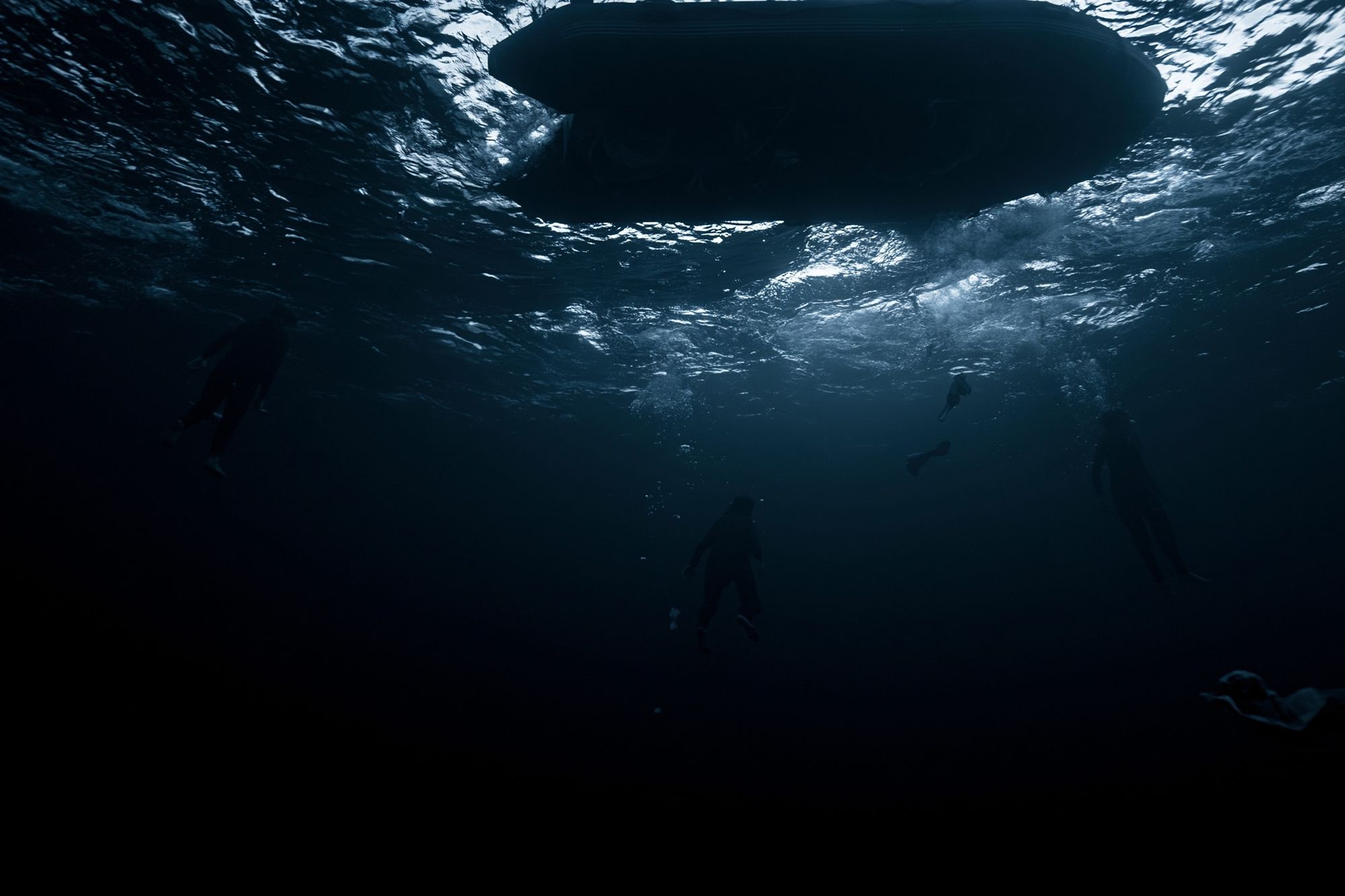 Underwater Swimmers Photography Poster. poster — photography art