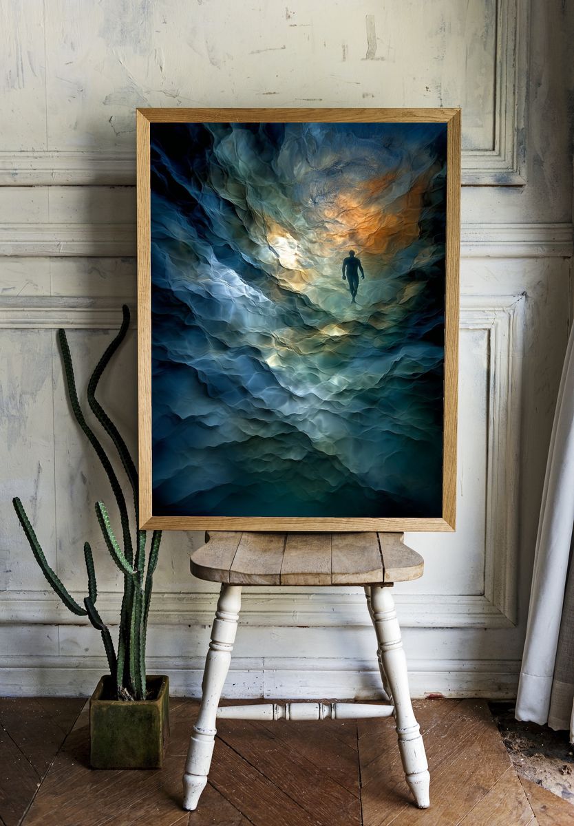 Underwater Exploration — Fine Art Print room preview