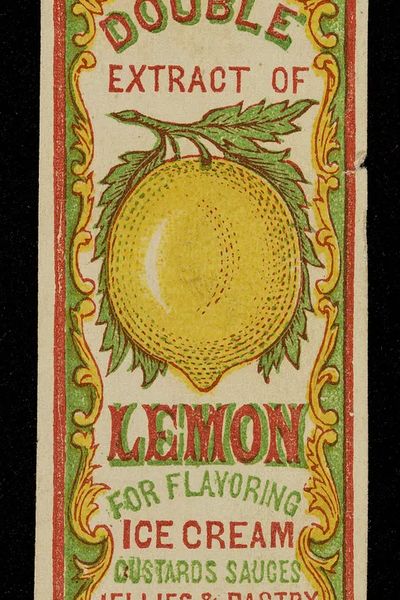 Double extract lemon flavoring ice. poster