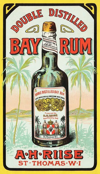 Double distilled bay rum (1870–1900). poster
