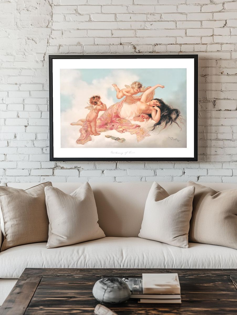 Awakening of Love — Vintage Print. — room view 1