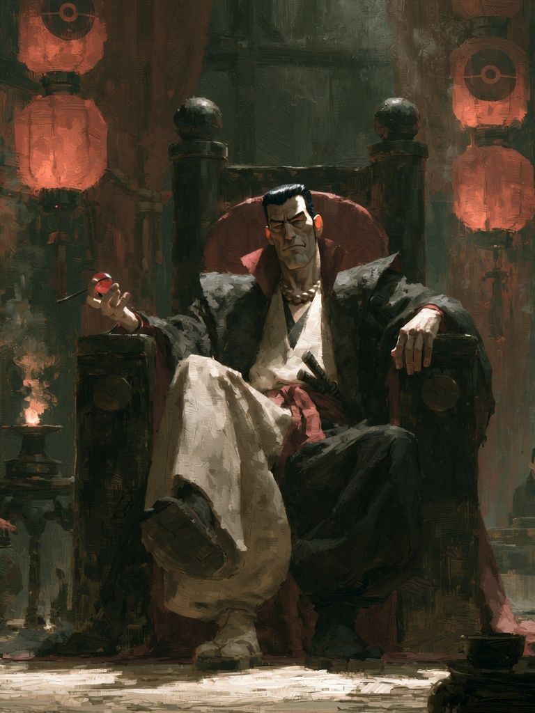 Vampire Throne Illustration Poster. poster detail