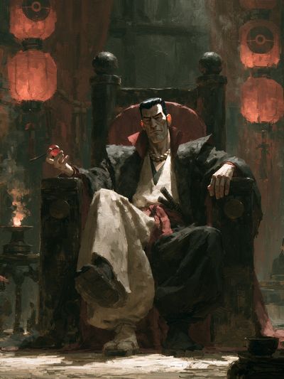 Vampire Throne Illustration Poster. poster