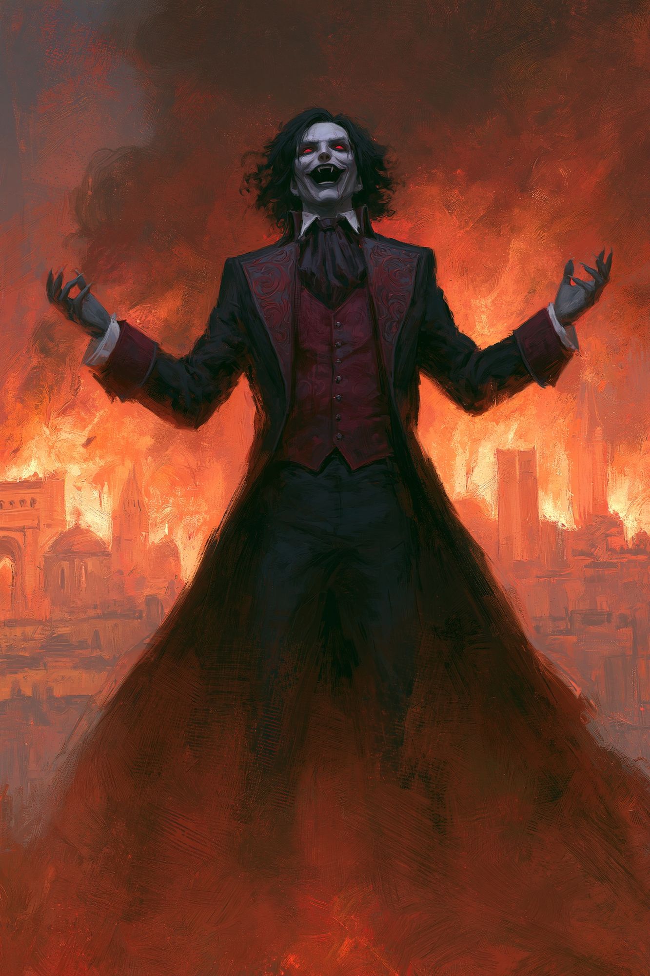 Vampire Lord Gothic Illustration Poster. poster — illustration art