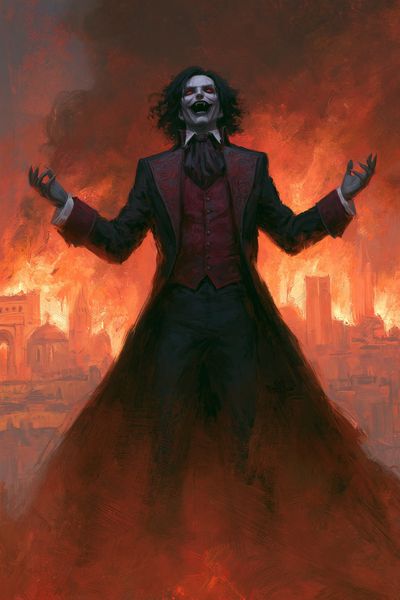 Vampire Lord Gothic Illustration Poster. poster