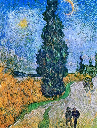 Vincent van Gogh 's Road. poster print