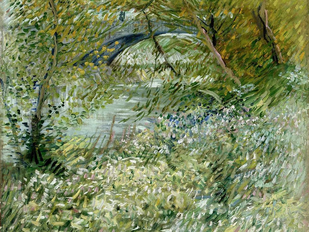 Vincent van Gogh 's River. poster — fine-art art
