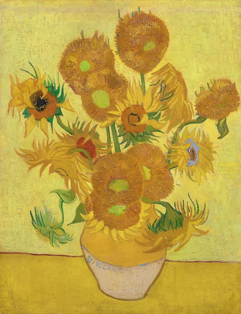 Vincent van Gogh 's Sunflowers. poster — fine-art art