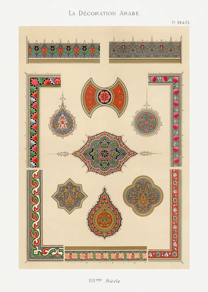 La Décoration Arabe — Vintage Print. poster detail
