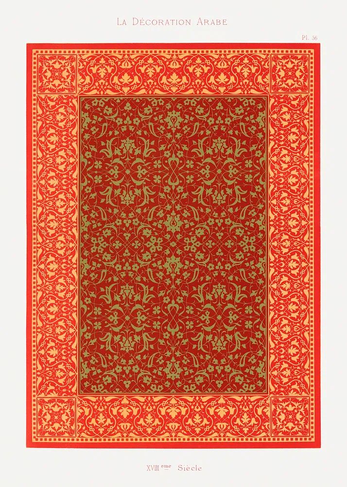 La Décoration Arabe — Vintage Print. poster — vintage art