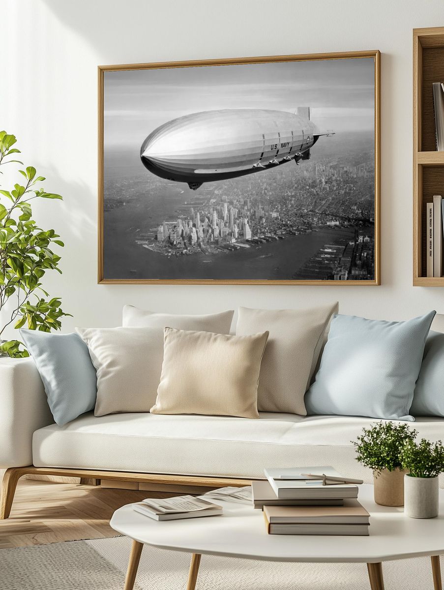 U.S. Navy Airship — Vintage Print. — room view 2