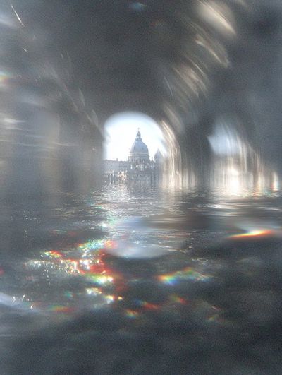 Venetian Archway Reflection — Photography Print. poster