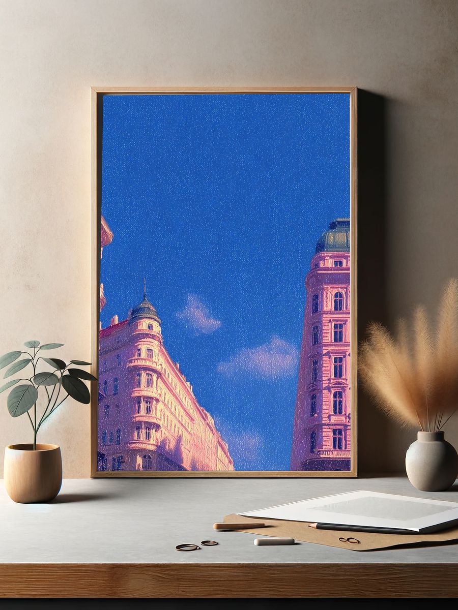 Historic Architecture — Vintage Print. — room view 2
