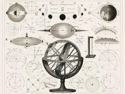 Bolder-Atlas Brockhaus, printed 1849, antique. poster