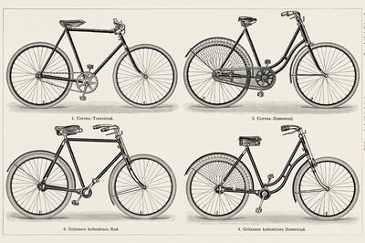 Fahrrader 1 (1894) German series. poster print