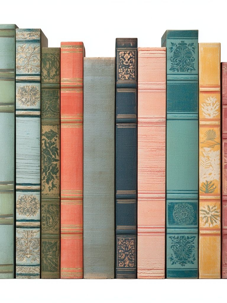 Vintage Book Spines Poster. poster — vintage art