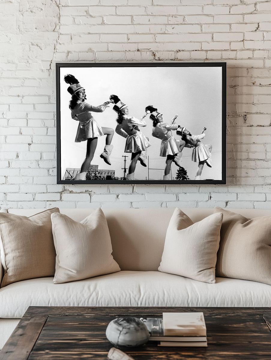 Marching Band Performers — Vintage Print. — room view 1