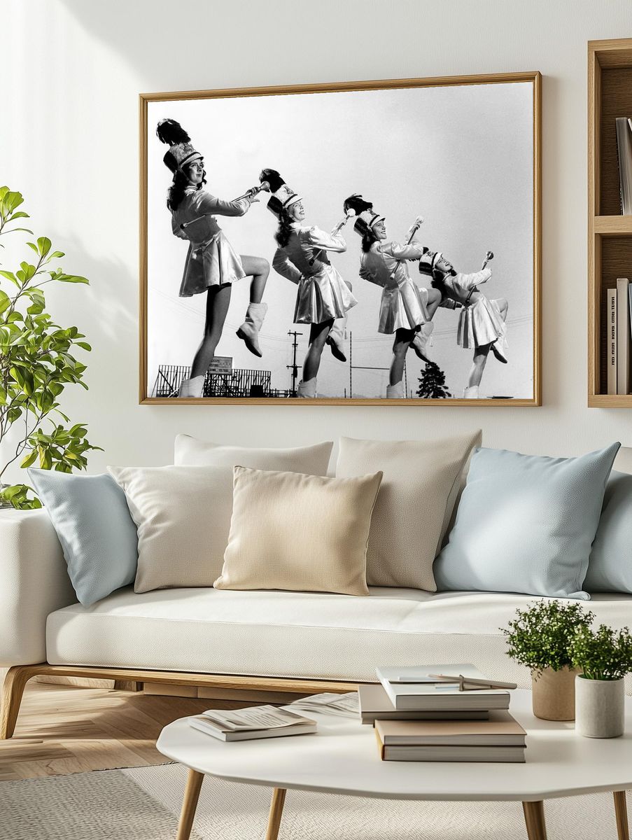 Marching Band Performers — Vintage Print. — room view 2