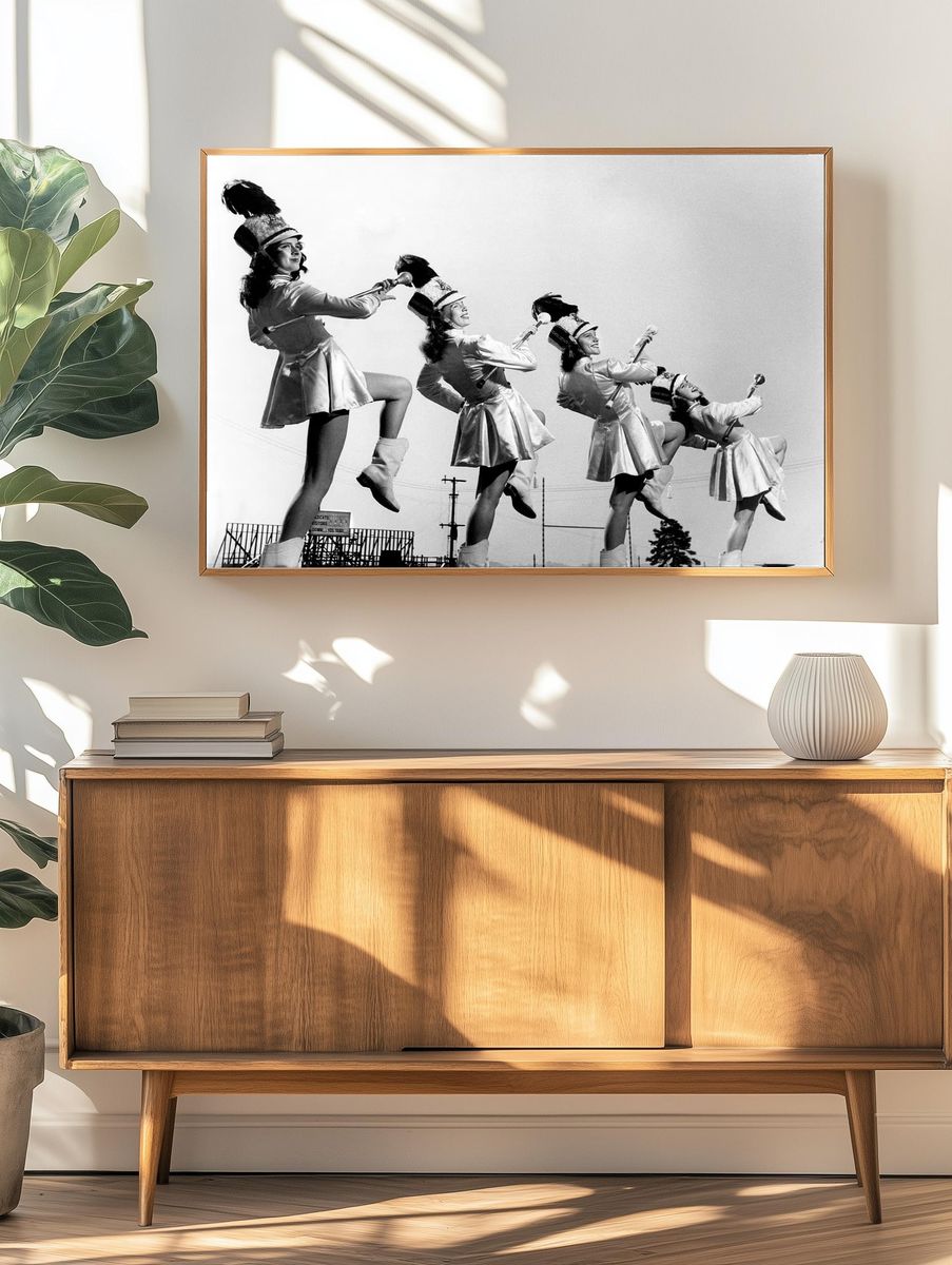 Marching Band Performers — Vintage Print. — room view 3