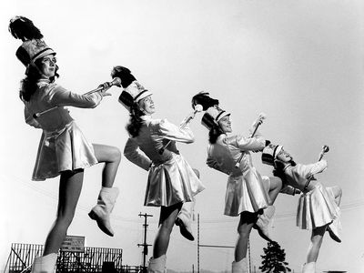 Marching Band Performers — Vintage Print. poster print