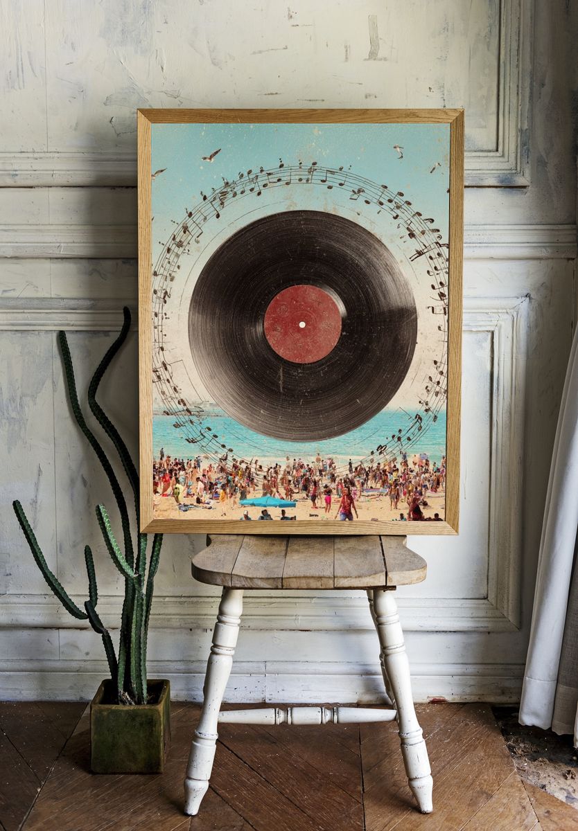 Vinyl Beach Dreamscape Print room preview