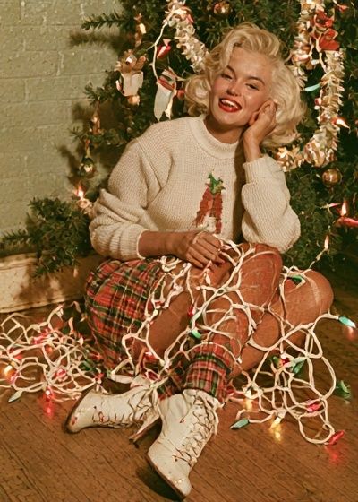 Vintage Christmas Portrait Poster. poster detail